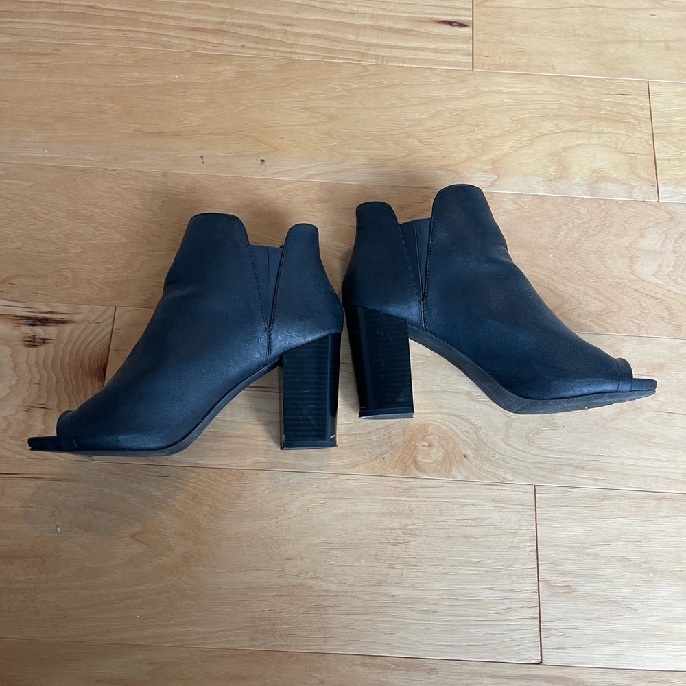 Madden Girl Heeled Peep Toe Booties - Picture 6 of 6